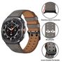 F�r Samsung Galaxy Watch 8 / 8 Classic Echtleder Premium Armband Grau