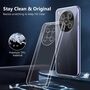 F�r ZTE Blade V70 Max Silikon TPU H�lle Transparent + 9H Hart Glas