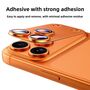 F�r Apple iPhone 17 Pro Max Kamera Full Schutzring Aluminium Orange