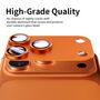 F�r Apple iPhone 17 Pro Kamera Full Schutzring Aluminium Orange