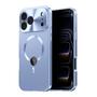 F�r Apple iPhone 17 Pro Full Cover MagSafe H�lle Metallrahmen Blau
