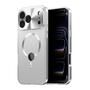 F�r Apple iPhone 17 Pro Max Full Cover MagSafe H�lle Metallrahmen Silber