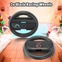 F�r Nintendo Switch 2 Joy-Con 2er Set Racing-Lenkrad-Griffe Schwarz