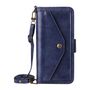 F�r Fairphone 6 Crossbody Echtleder Kartenfach Schutz H�lle Blau