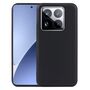 F�r Xiaomi 15T Pro 5G Silikon TPU Schutz H�lle Schwarz + 9H Hart Glas