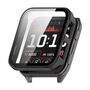F�r Garmin Venu X1 Kunststoff H�lle + Tempered 9H Hart Glas Schwarz
