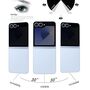F�r Samsung Galaxy Z Flip7 5G 1x Back Screen Privacy Schutz Hart Glas
