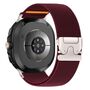F�r Samsung Galaxy Watch 8 / 8 Classic Stretch Nylon Armband Weinrot
