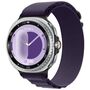F�r Samsung Galaxy Watch 8 / 8 Classic Loop Nylon Armband Lila