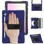 F�r Samsung Galaxy Tab S11 Hybrid H�lle Halter & Schultergurt D- Blau