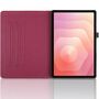 F�r Samsung Galaxy Tab S11 360 Rotation Baum Kunstleder Tasche Rot