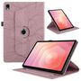 F�r Samsung Galaxy Tab S11 360 Rotation Baum Kunstleder Tasche Pink