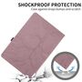 F�r Samsung Galaxy Tab S11 360 Rotation Baum Kunstleder Tasche Pink