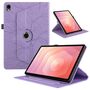 F�r Samsung Galaxy Tab S11 360 Rotation Baum Kunstleder Tasche Lila
