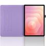 F�r Samsung Galaxy Tab S11 360 Rotation Baum Kunstleder Tasche Lila