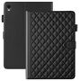 F�r Samsung Galaxy Tab S11 Design Rhombus Kunstleder H�lle Schwarz