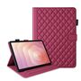 Fr Samsung Galaxy Tab S11 Design Rhombus Kunstleder Hlle Rot