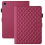 Fr Samsung Galaxy Tab S11 Design Rhombus Kunstleder Hlle Rot