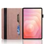 F�r Samsung Galaxy Tab S11 aufstellbare Baum Kunstleder Tasche Pink