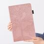 F�r Samsung Galaxy Tab S11 aufstellbare Baum Kunstleder Tasche Pink
