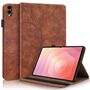 F�r Samsung Galaxy Tab S11 Ultra Baum Design Kunstleder Tasche Braun