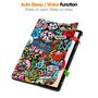 F�r Xiaomi Redmi Pad 2 Pro 12.1 3folt Wake UP Smart H�lle Graffiti