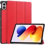 F�r Xiaomi Redmi Pad 2 Pro 12.1 3folt Wake UP Smart Tasche H�lle Rot