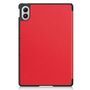 F�r Xiaomi Redmi Pad 2 Pro 12.1 3folt Wake UP Smart Tasche H�lle Rot
