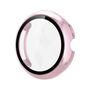 F�r Google Pixel Watch 4 45mm Kunststoff H�lle + 9H Hart Glas Pink