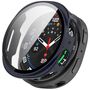 F�r Samsung Galaxy Watch 8 44mm Kunststoff H�lle + 9H Hart Glas Blau