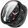 F�r Samsung Galaxy Watch 8 44mm Kunststoff H�lle + Hart Glas Schwarz