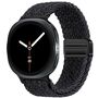 F�r Samsung Galaxy Watch 8 / 8 Classic Magnetisches Nylon Band Schwarz