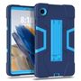 Fr Samsung Galaxy Tab A11 Color Hybrid Design Hlle mit Halter Blau