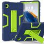 F�r Samsung Galaxy Tab A11 Color Hybrid Design H�lle mit Halter Blau