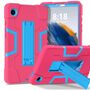 Fr Samsung Galaxy Tab A11 Color Hybrid Design Hlle mit Halter Pink