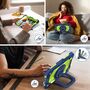 F�r Samsung Galaxy Tab A11 Hybrid H�lle mit Halter & Schultergurt Gr�n