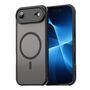 F�r Apple iPhone 17 Air ShadowGuard TPU Frosted MagSafe H�lle Schwarz