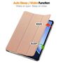 F�r OnePlus Pad 2 Pro / Pad 3 3folt Wake Smart Tasche H�lle Rose Gold