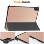 F�r OnePlus Pad 2 Pro / Pad 3 3folt Wake Smart Tasche H�lle Rose Gold