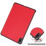 Fr OnePlus Pad 2 Pro / Pad 3 3folt Wake UP Smart Tasche Hlle Rot