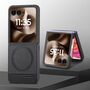 F�r Motorola Razr 60 Ultra Twill Kunstleder H�lle Magnetisch Schwarz