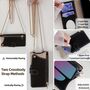 F�r Xiaomi Redmi K80 Ultra Crossbody Kunstleder Schutz Tasche Schwarz