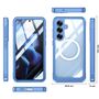 F�r Samsung Galaxy S25 FE MagSafe Full Body Schutz H�lle Bumper Blau