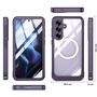 F�r Samsung Galaxy S25 FE MagSafe Full Body Schutz H�lle Bumper Lila