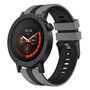 F�r CMF Watch 3 Pro Two Color Silikon Sport Armband Grau / Schwarz