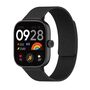 F�r Xiaomi Redmi Watch 6 Lychee Texture Magnet Silikon Armband Schwarz