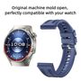 F�r Huawei Watch GT 6 Pro Silikon Armband Seamless Dual Groove Schwarz