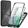 F�r Xiaomi Redmi 15 5G / 4G Full Body 360 Acryl TPU H�lle Schwarz