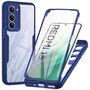 F�r Xiaomi Redmi 15 5G / 4G Full Body 360 Acryl Hybrid TPU H�lle Blau