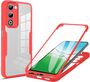 F�r Xiaomi Redmi 15 5G / 4G Full Body 360 Acryl Hybrid TPU H�lle Rot
